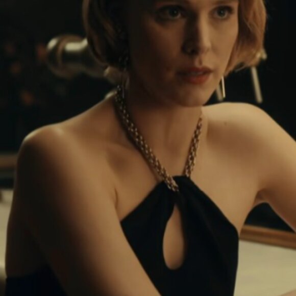 Galvan London Cleopatra Chain Necklace Halter Midi Dress Small NWT - Picture 13 of 13